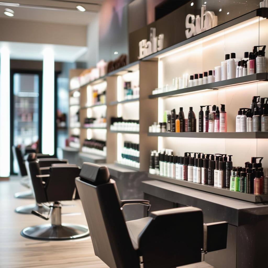 Hair Salon Retail stock image