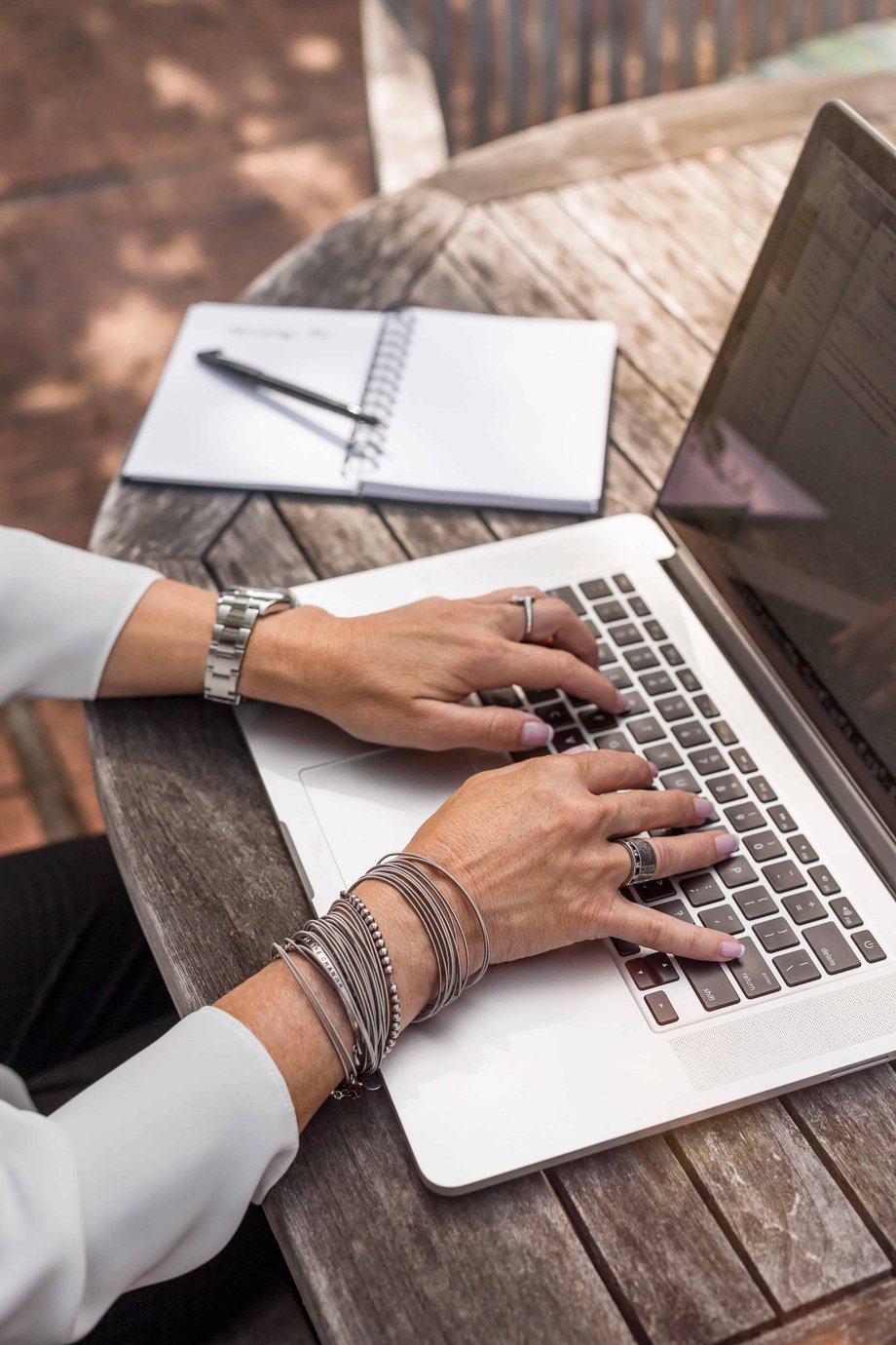 Person working on computer