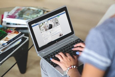 Person working on computer