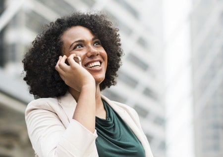 Woman on the phone