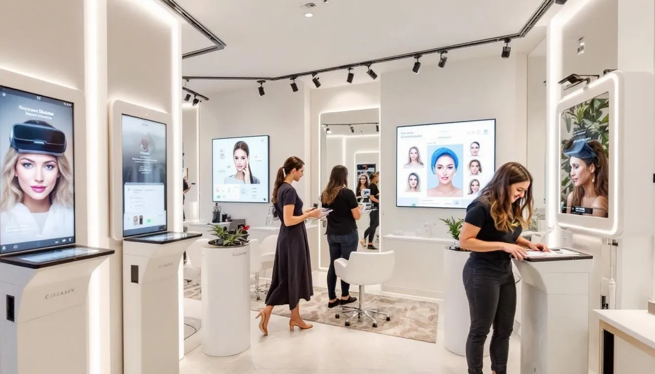 A modern salon utilizing technology to enhance client retention and experience.