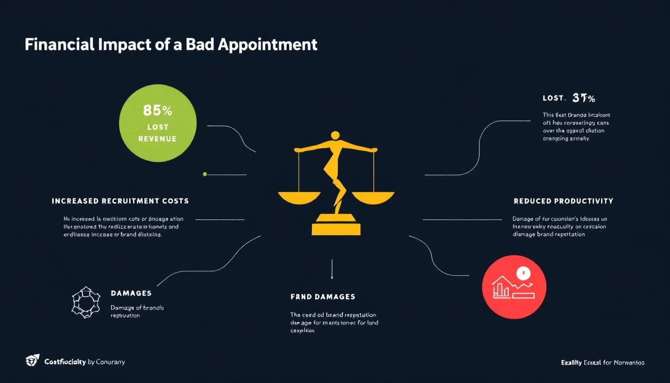 A visual representation of the financial impact of a bad appointment, highlighting the cost of a mismatch how one bad appointment impacts your brand and bottom line.