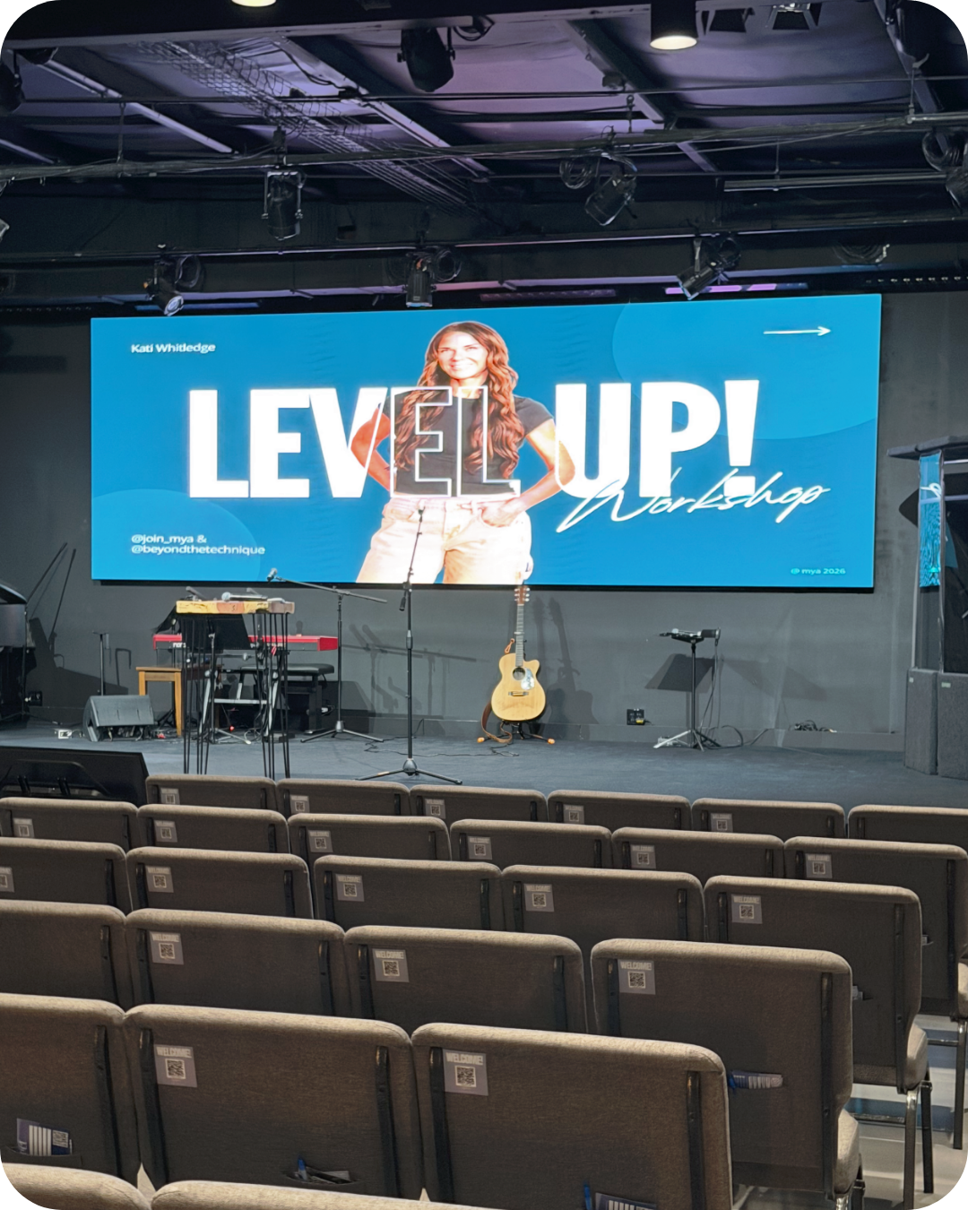 Kati Whitledge presenting the LEVEL UP! workshop